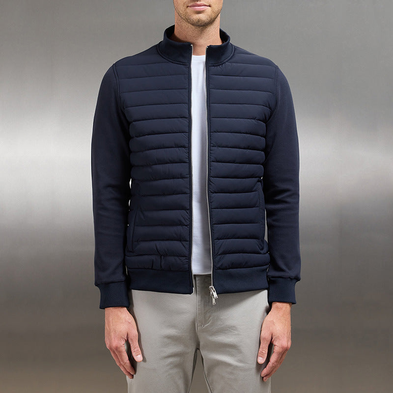 Men's Lightweight Summer Jacket with Quilted Design