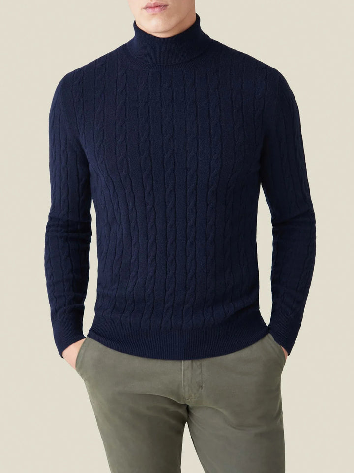 ByCastello | Cable Knit Turtleneck