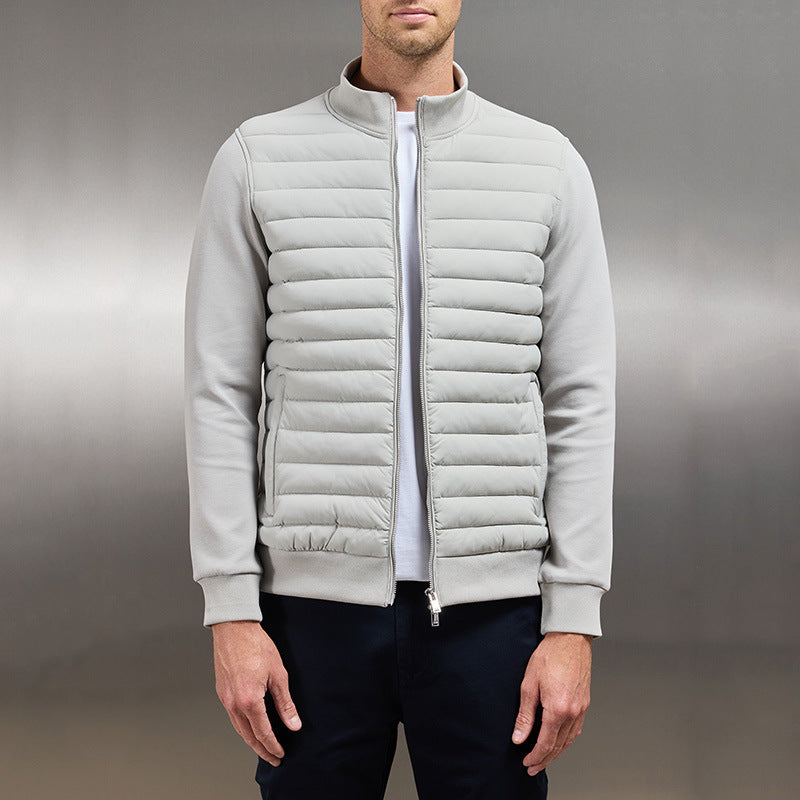 Men's Lightweight Summer Jacket with Quilted Design