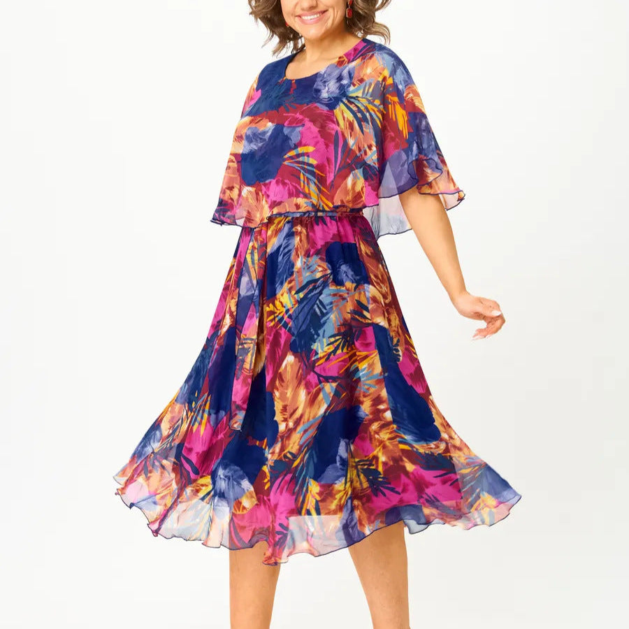 Isla - Tropical Swirl Dress