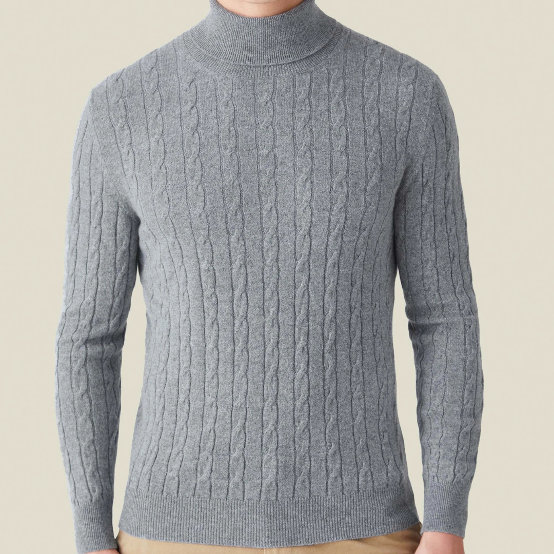 ByCastello | Cable Knit Turtleneck