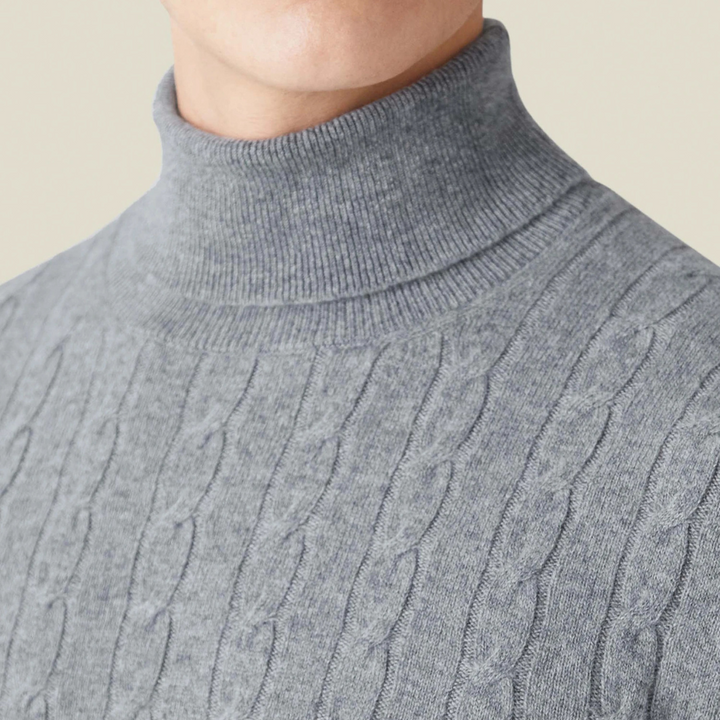ByCastello | Cable Knit Turtleneck