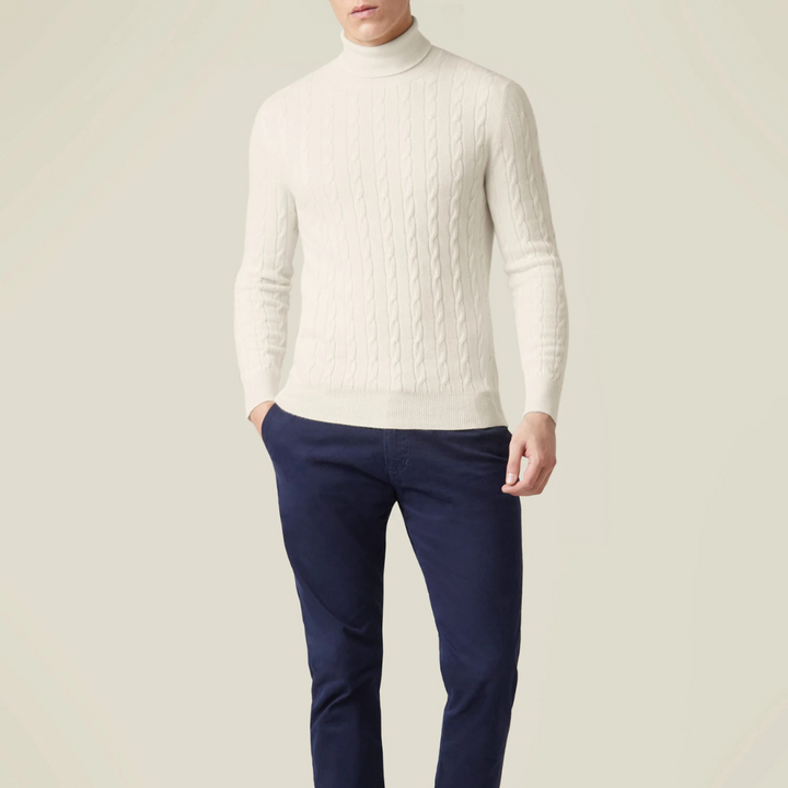 ByCastello | Cable Knit Turtleneck