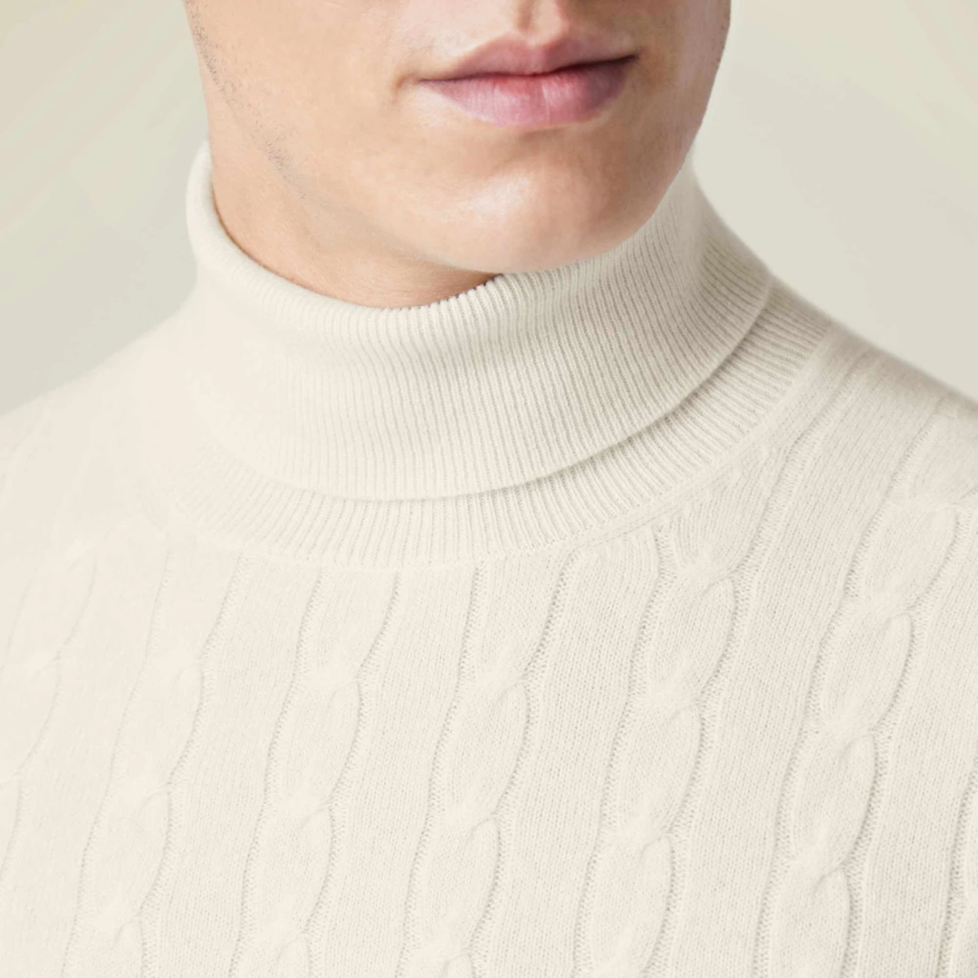 ByCastello | Cable Knit Turtleneck