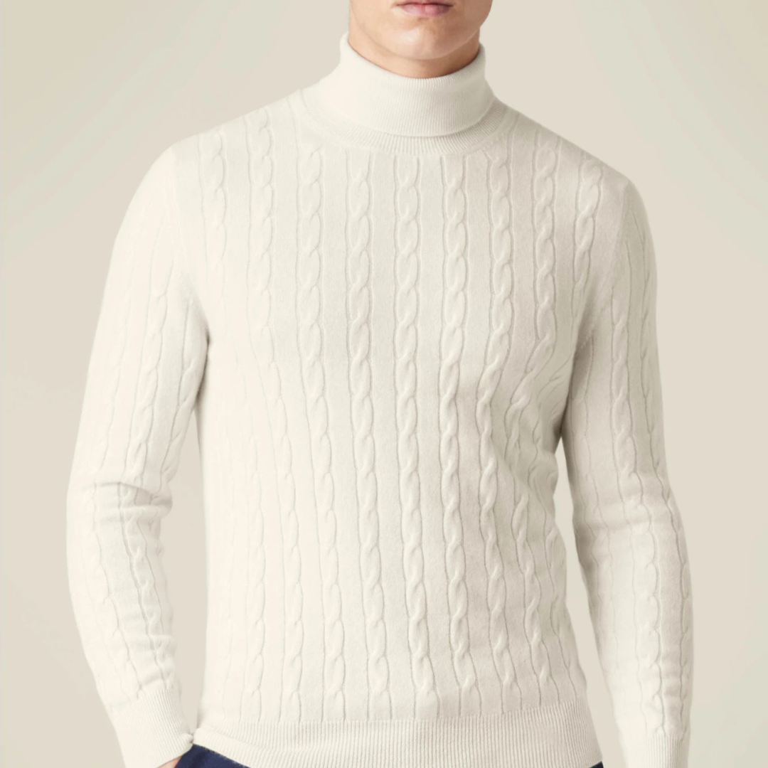 ByCastello | Cable Knit Turtleneck