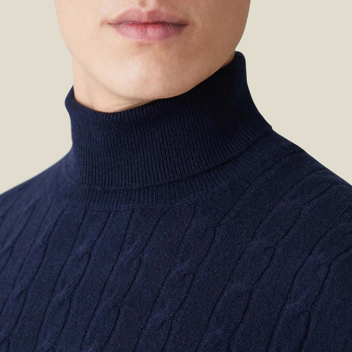 ByCastello | Cable Knit Turtleneck