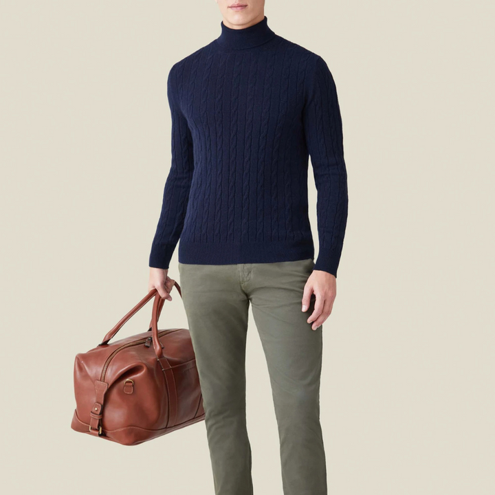 ByCastello | Cable Knit Turtleneck