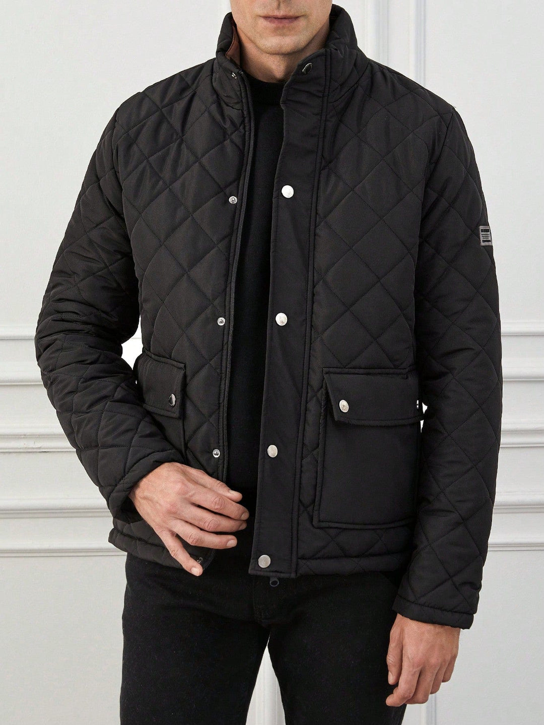 Men's Quilted Puffer Jacket - Insulated Winter Outerwear