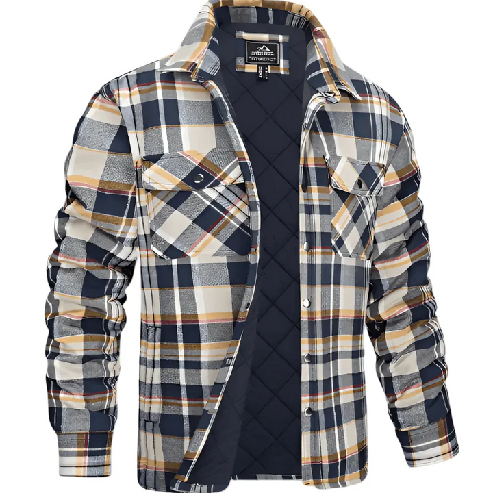 Men's Quilted Shirt Jacket for Outdoor Layering and Style