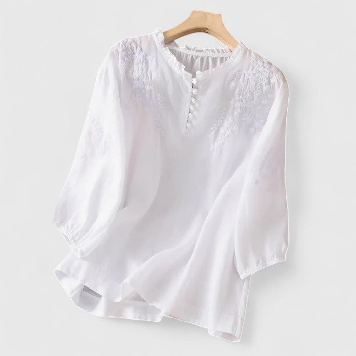 Eline | Elegant Button-Front Blouse