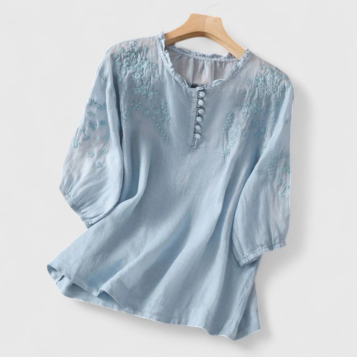 Eline | Elegant Button-Front Blouse