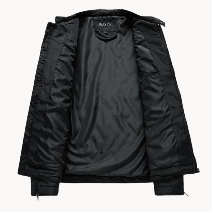 Men's Quilted Biker Jacket for Cold Weather Style
