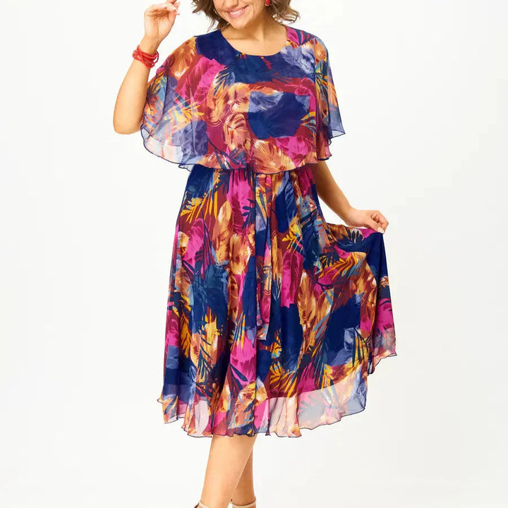 Isla - Tropical Swirl Dress