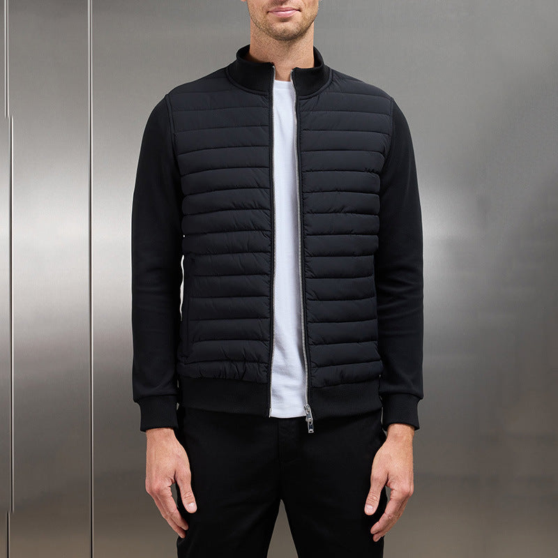 Men's Lightweight Summer Jacket with Quilted Design