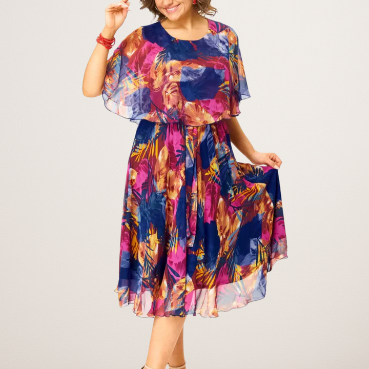 Isla - Tropical Swirl Dress